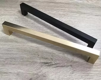 Processo de estampação redondo Golden Light Luxury Cabinet Porta de mão de latão Material de alumínio