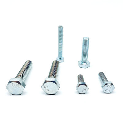 Grau métrico 8.8 DIN931 DIN933 Ferro galvanizado hexadecimal de aço inoxidável