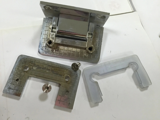 Peças de hardware OEM CNC Latão polido single side Shower Hinge com aço inoxidável
