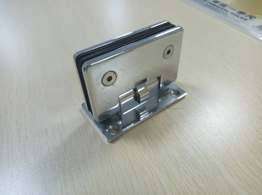 Peças de hardware OEM CNC Latão polido single side Shower Hinge com aço inoxidável