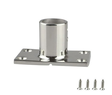 Partes de hardware OEM CNC Base de guia de aço inoxidável com acessórios de base retangular