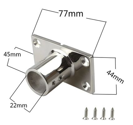 Partes de hardware OEM CNC Base de guia de aço inoxidável com acessórios de base retangular