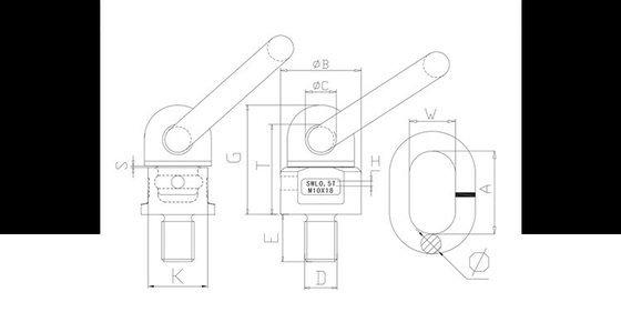 Atualize o seu equipamento com hardware de equipamento de anel D forjado 5.3T sem molas opcional
