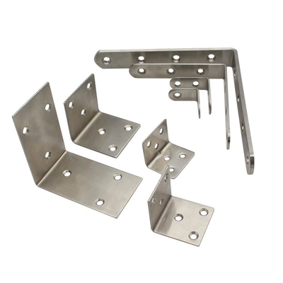 Suporte de esquina de metal de aço inoxidável de alumínio personalizado para produtos de hardware de precisão