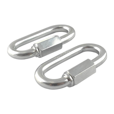 4mm 5mm 6mm Galvanizado Oval Quick Link para Rigging Hardware Aceitável OEM