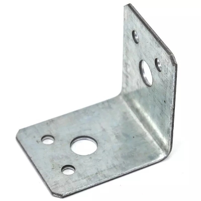Processos de estampação de aço inoxidável personalizado de 90 graus de montagem de bracket de canto de metal