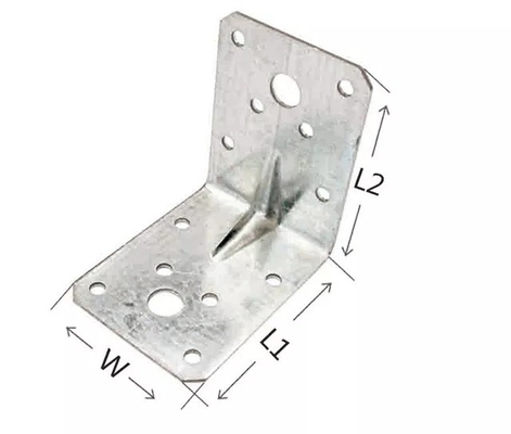 Processos de estampação de aço inoxidável personalizado de 90 graus de montagem de bracket de canto de metal