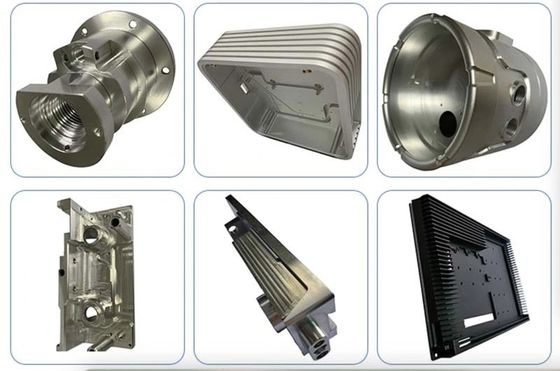 Componentes de hardware CNC de cobre revestido em pó para partes de usinagem na indústria aeronáutica