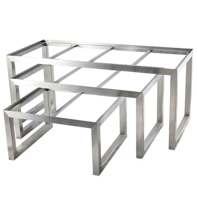 Estacionamento de móveis de aço inoxidável OEM Peças de hardware CNC Pernas de mesa ajustáveis sob medida
