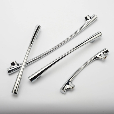 OEM CNC Hardware Parts Polished Chrome Arch Cabinet Pull com aço inoxidável estampado