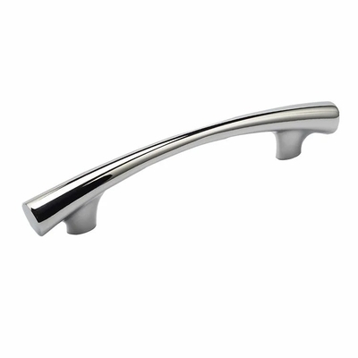 OEM CNC Hardware Parts Polished Chrome Arch Cabinet Pull com aço inoxidável estampado