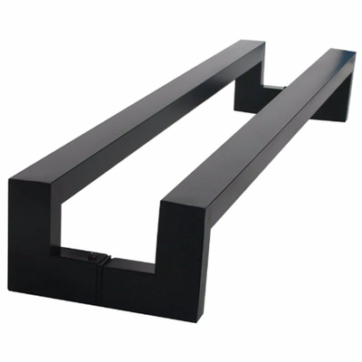 Armário de barras quadradas pretas Porta-gavetas de aço inoxidável Hardware moderno
