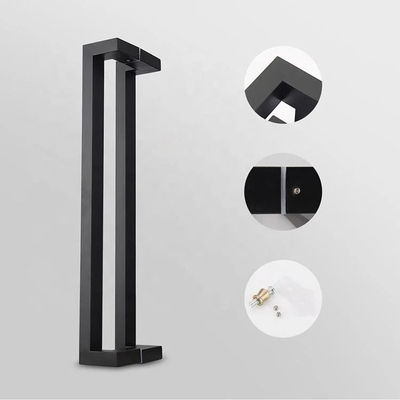 Armário de barras quadradas pretas Porta-gavetas de aço inoxidável Hardware moderno