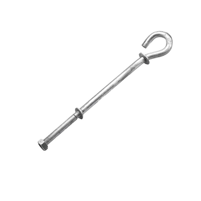 Ferro inoxidável OEM CNC Hardware Parts Bolt Hook Pigtail Hook com processo de estampação