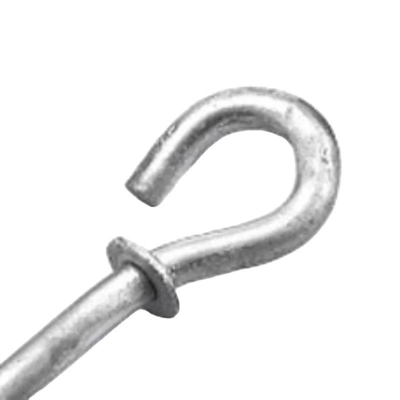 Ferro inoxidável OEM CNC Hardware Parts Bolt Hook Pigtail Hook com processo de estampação