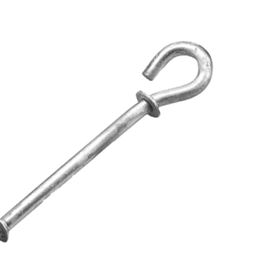 Ferro inoxidável OEM CNC Hardware Parts Bolt Hook Pigtail Hook com processo de estampação