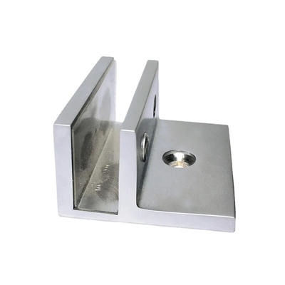 Peças de hardware OEM CNC Grampos de painel de vidro em forma de F com e material de aço inoxidável