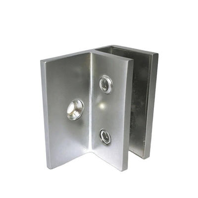 Peças de hardware OEM CNC Grampos de painel de vidro em forma de F com e material de aço inoxidável