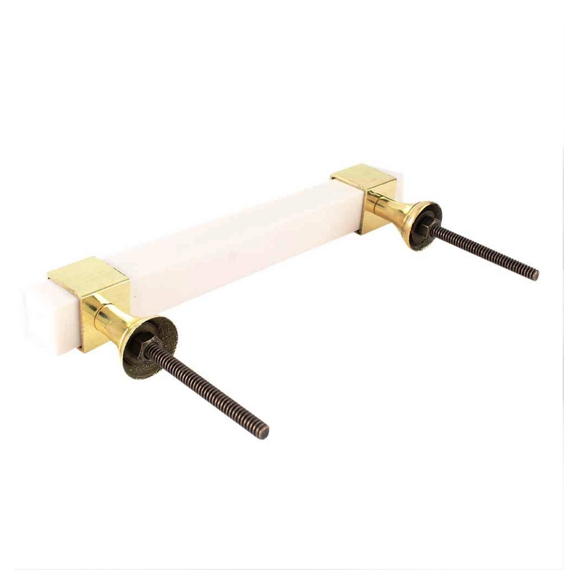 Moderno Europa Estilo Simples Luxo Resina de Madeira Metal Porta Gabinete Manubrio 128mm